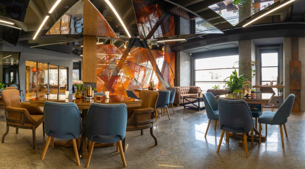 cafe lighting project, nexo