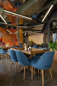 cafe lighting project, nexo