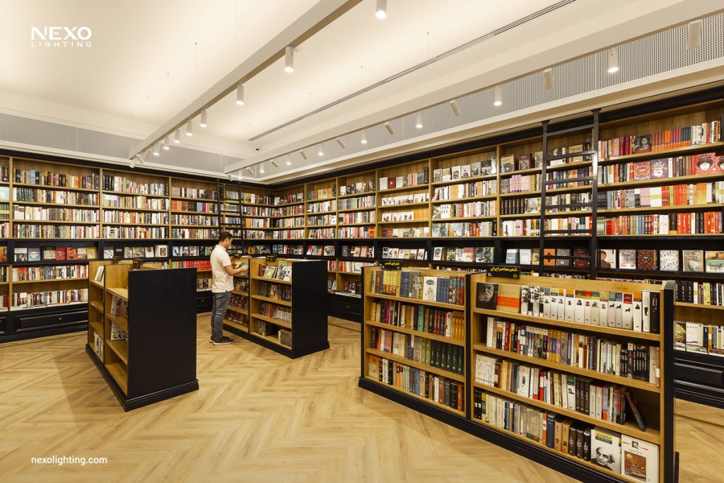 book store lighting, NEXO