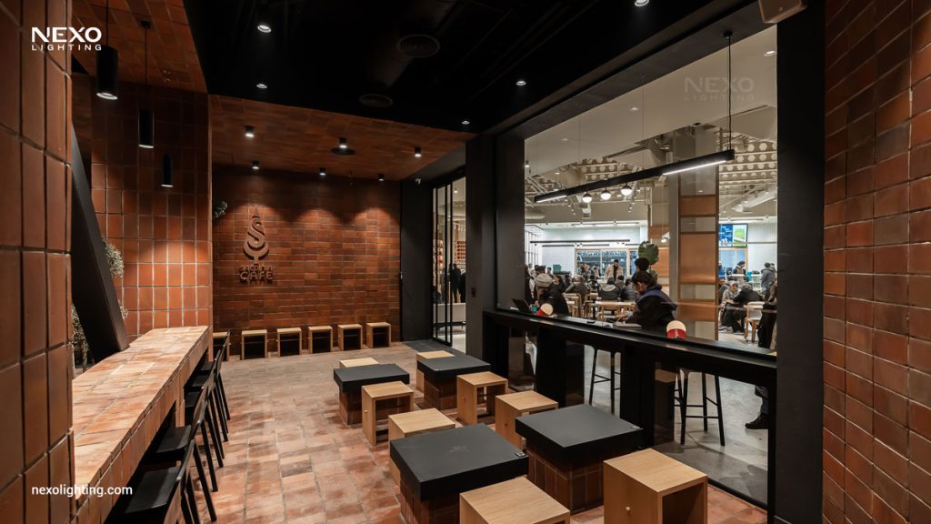 cafe lighting, nexo