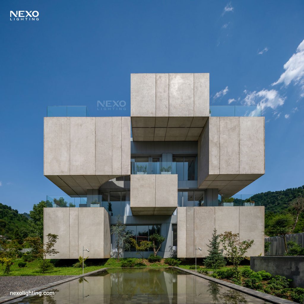 Double-Sided House lighting project, nexo