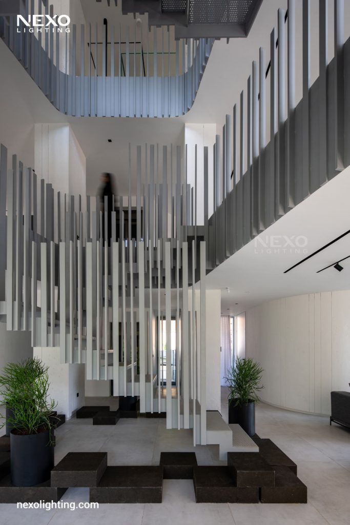Double-Sided House lighting project, nexo