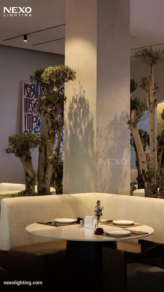 lighting design of ALAÏA Restaurant, NEXO
