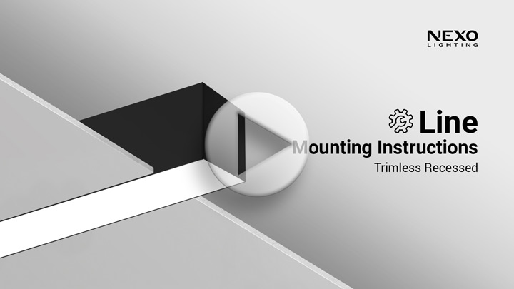 NEXO Line Trimless Recessed installation cover