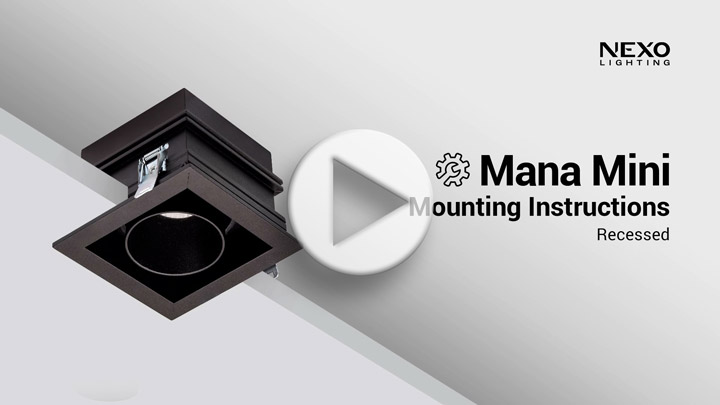 NEXO Mana mini trim recessed Installation Guide