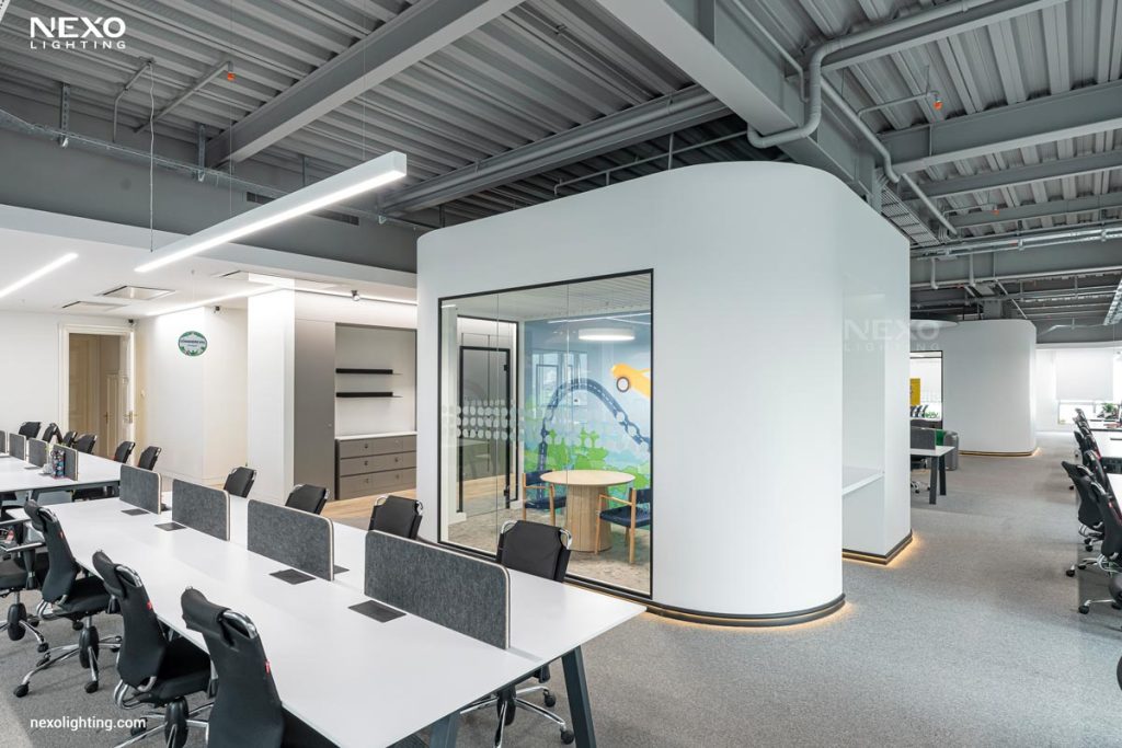 office linear lighting design, NEXO