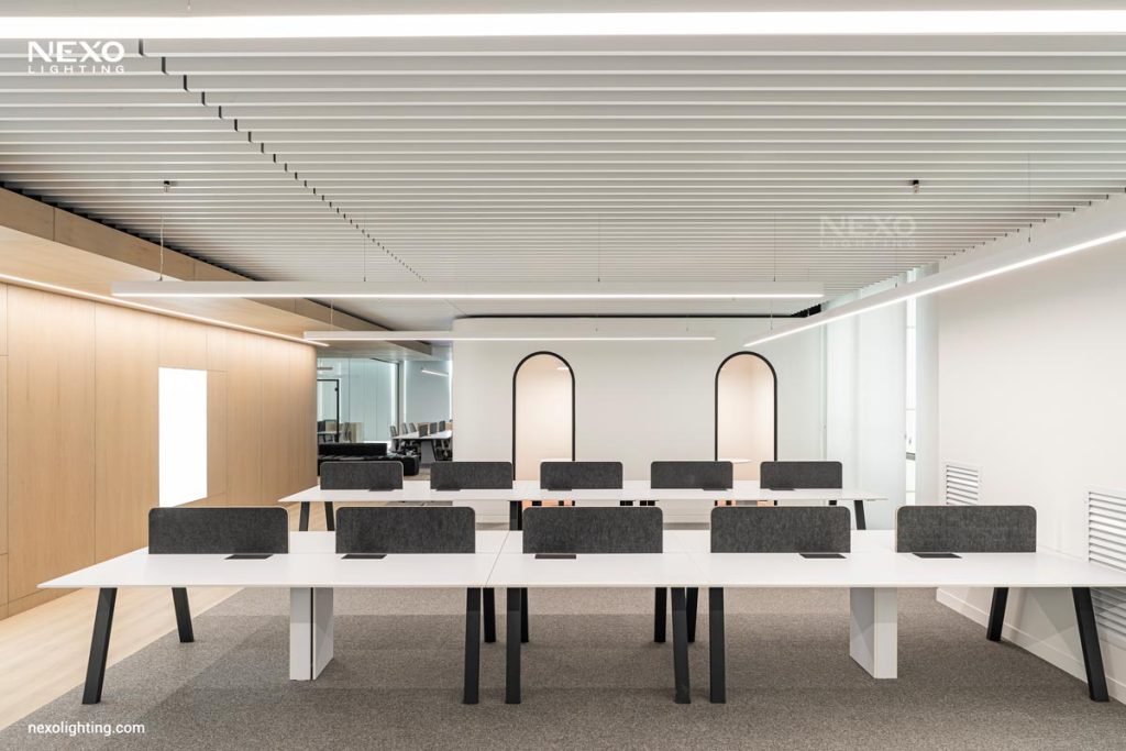 office linear lighting design, NEXO