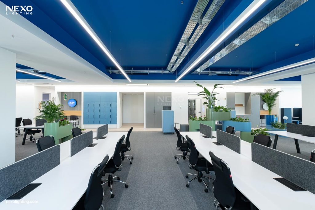 office linear lighting design, NEXO