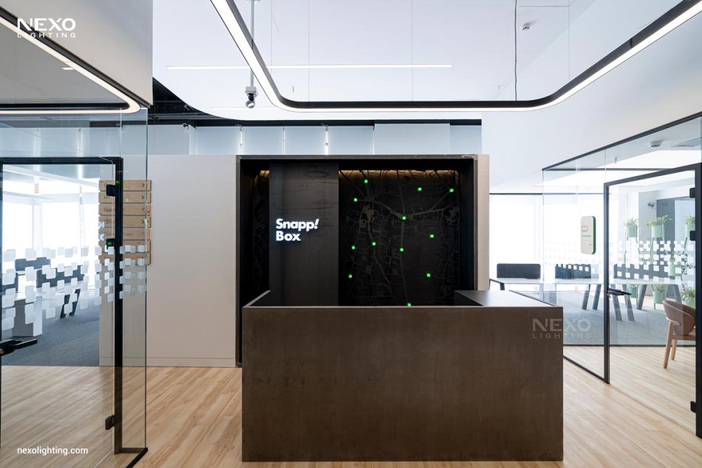office linear lighting design, NEXO