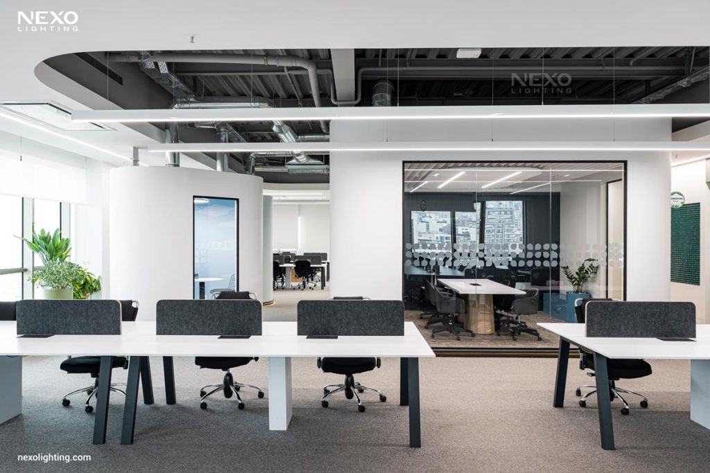 office linear lighting design, NEXO