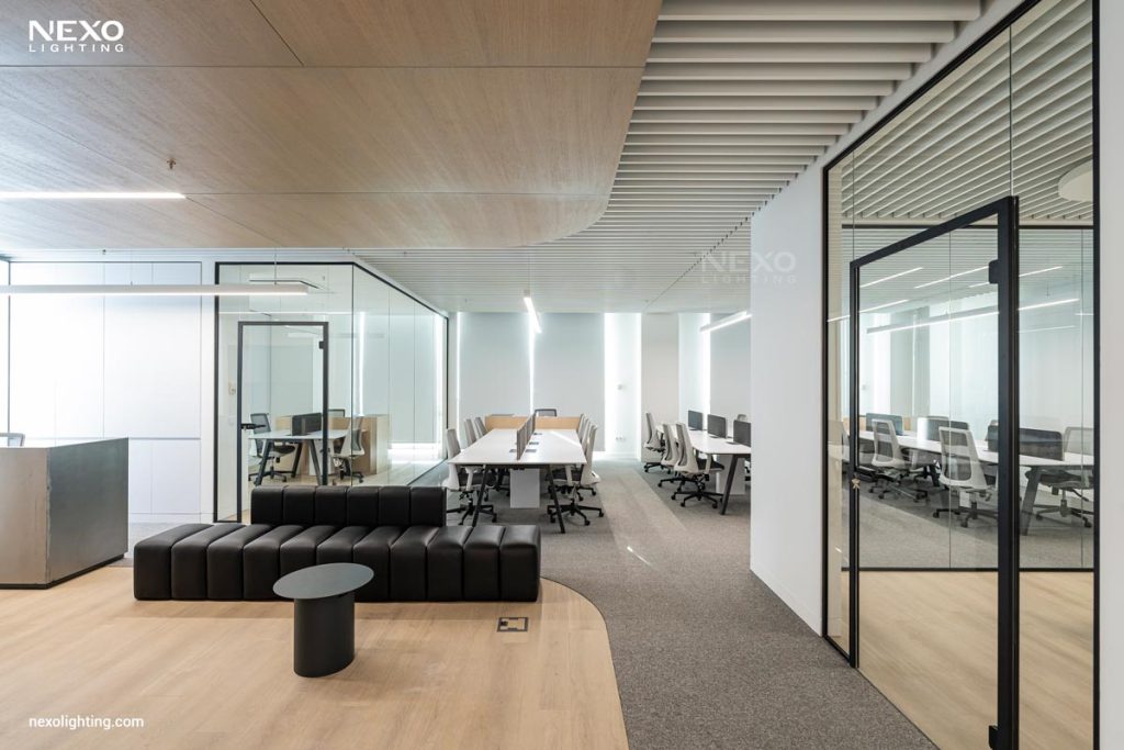 office linear lighting design, NEXO