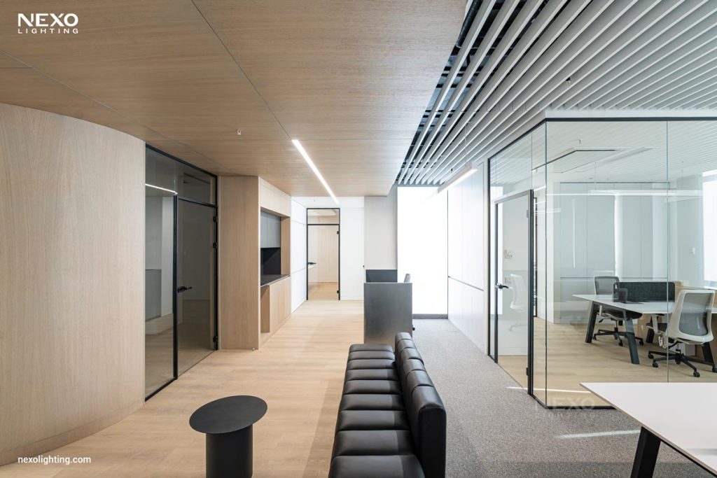 office linear lighting design, NEXO