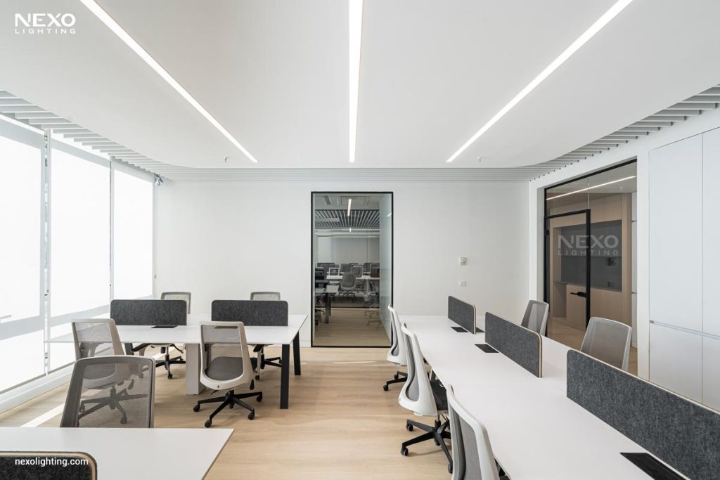 office linear lighting design, NEXO