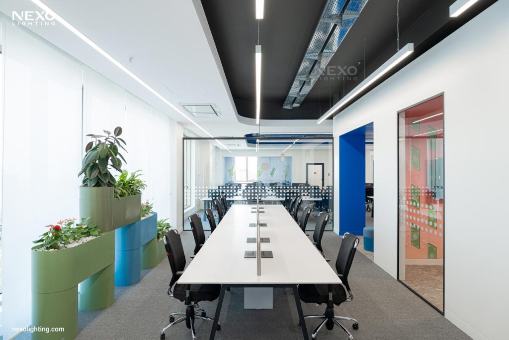 office linear lighting design, NEXO