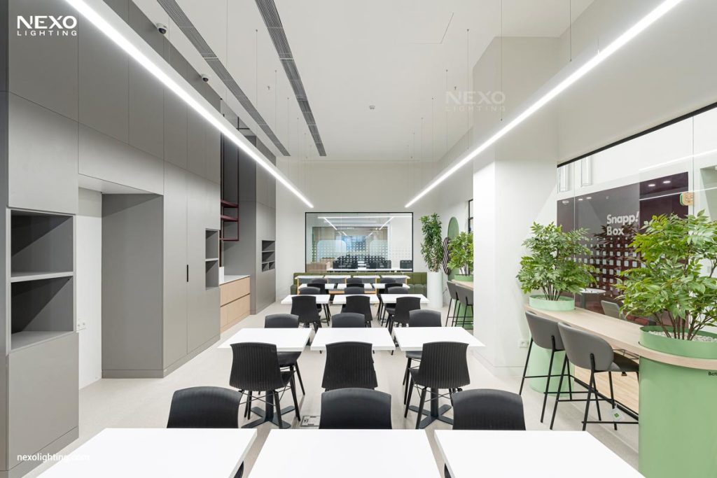 office linear lighting design, NEXO
