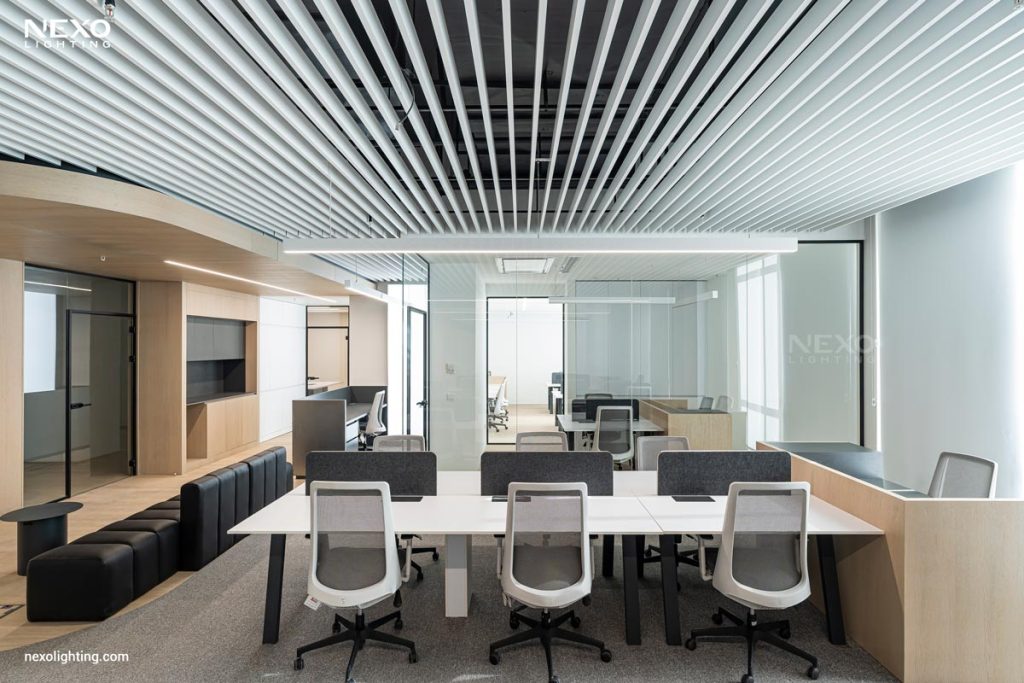 office linear lighting design, NEXO