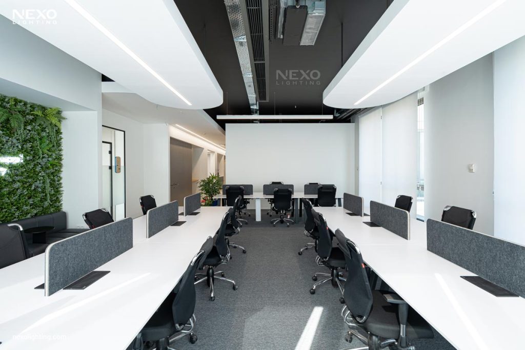 office linear lighting design, NEXO