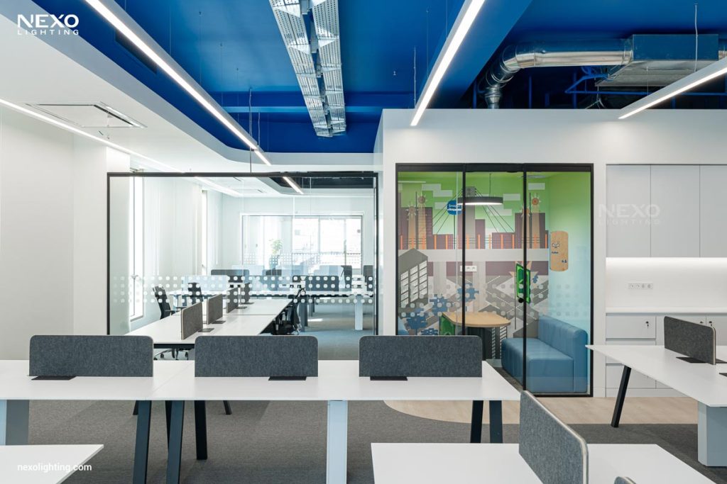 office linear lighting design, NEXO