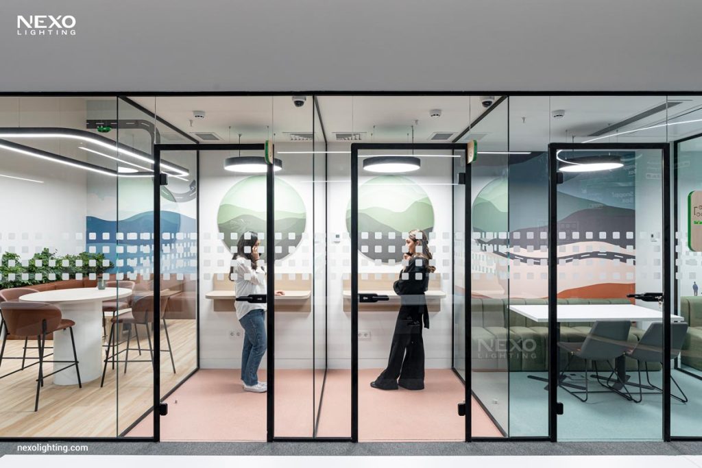 office linear lighting design, NEXO