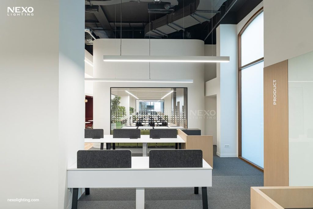 office linear lighting design, NEXO
