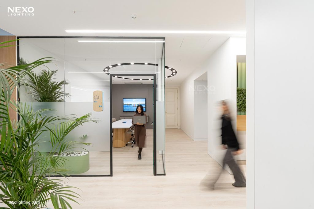 office linear lighting design, NEXO